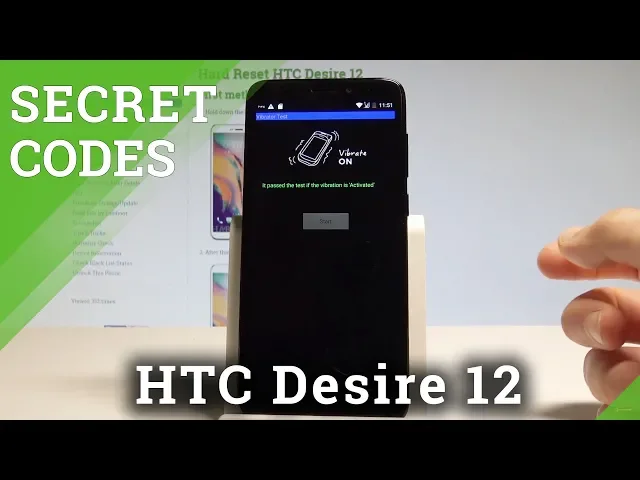 Video thumbnail for HTC Desire 12 CODES / Hidden Mode / Secret Menu / Advanced Options |HardReset.Info