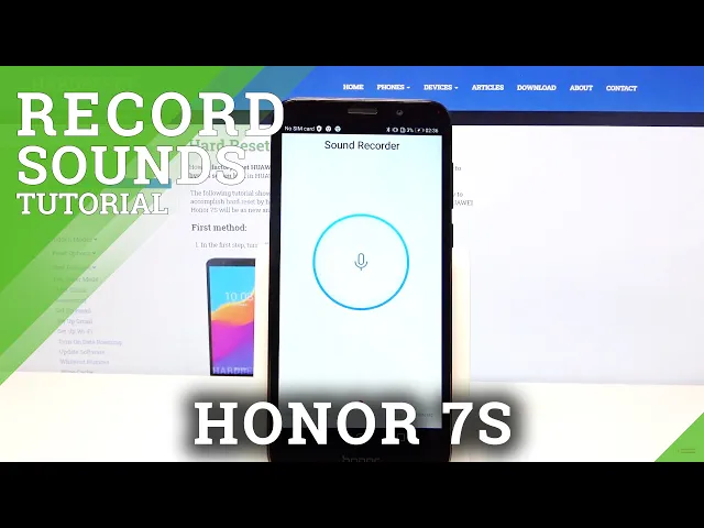Video thumbnail for How to Record Sounds with Honor 7S - Use Voice Recorder