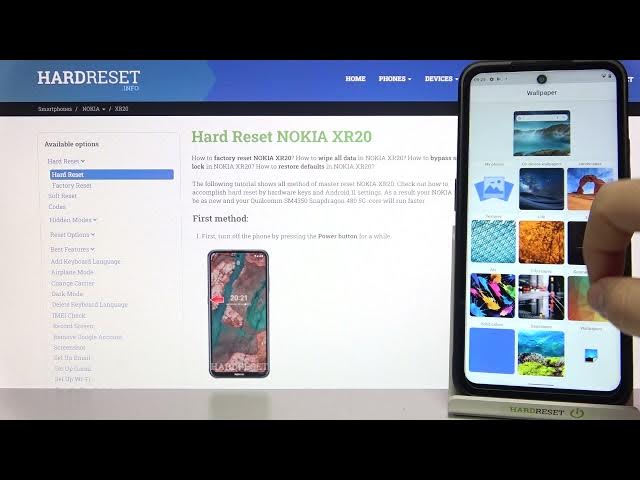 Video thumbnail for Stock Wallpapers on NOKIA XR20 – Default Wallpapers