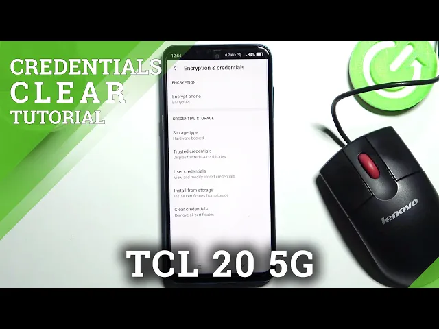 Video thumbnail for How to Clear Credentials on TCL 20 5G – Remove All Credentials
