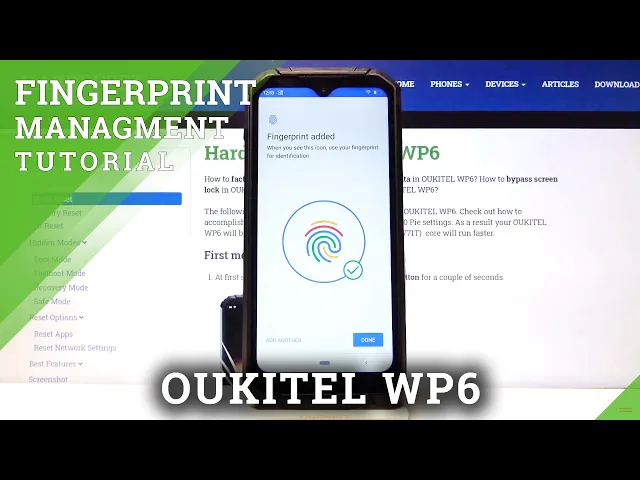 Video thumbnail for How to Add Fingerprint in OUKITEL WP6 – Activate Fingerprint Screen Lock