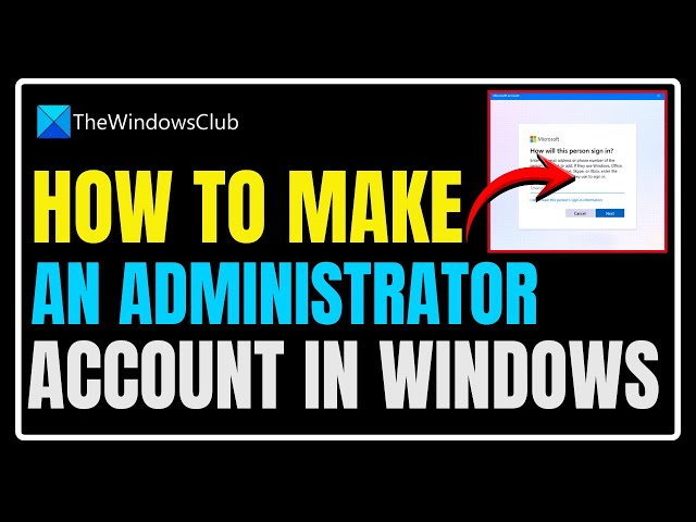 Video thumbnail for How to make an Administrator Account in Windows 11