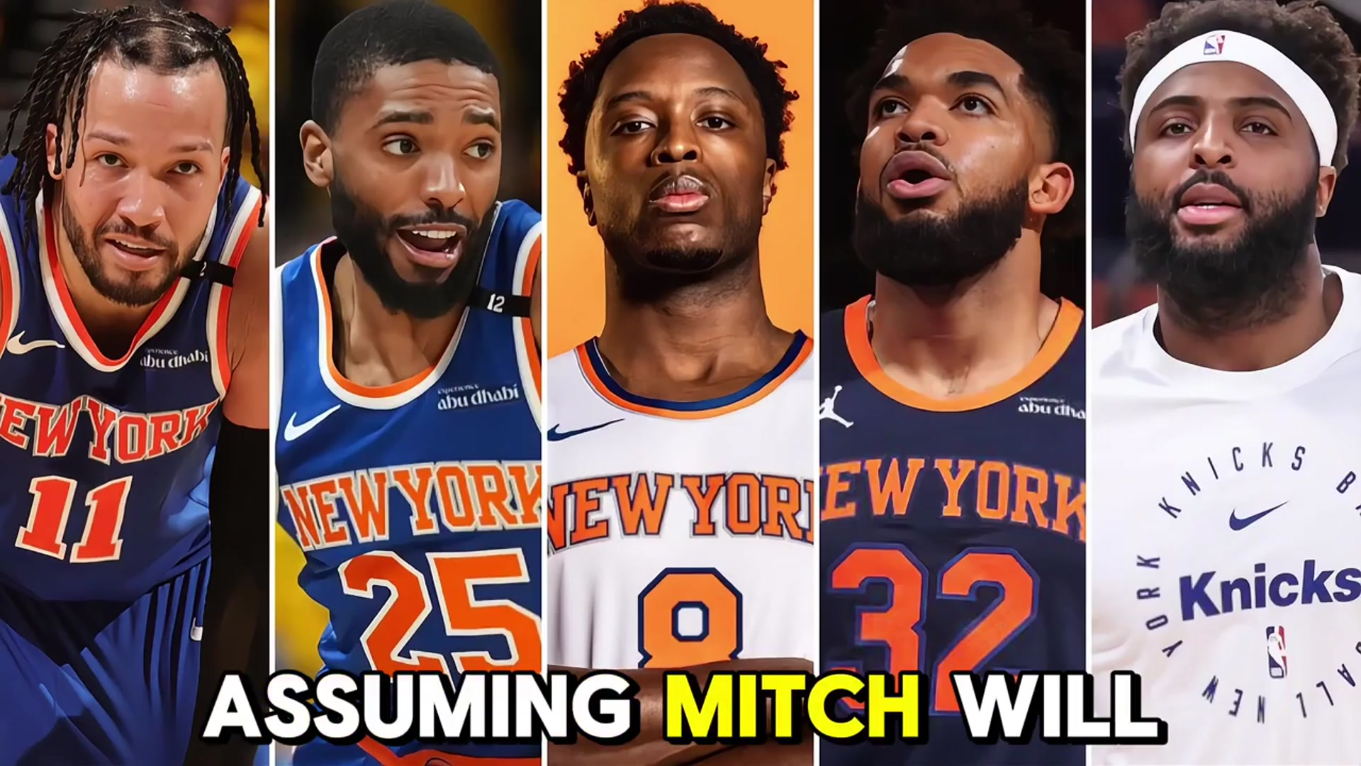 'Video thumbnail for knyt: mikal bridges' pay cut? knicks face tough decision with mitchell robinson contract'