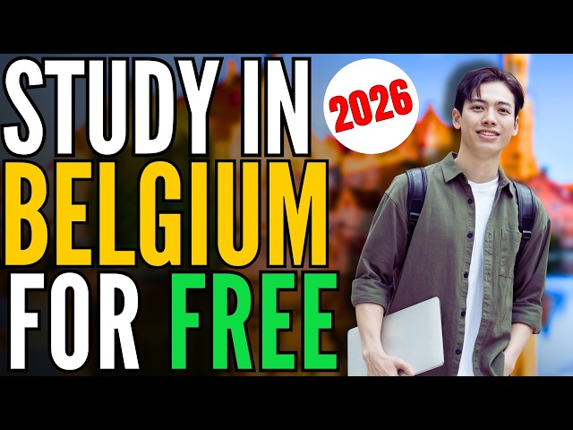 Video thumbnail for Study in Belgium for Free! (2026) - Scholarship for International Students