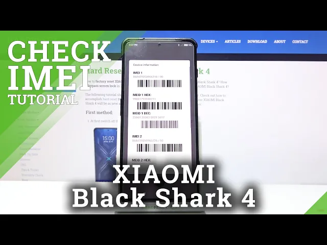 Video thumbnail for How to Check IMEI & SN on XIAOMI Black Shark 4 – Locate IMEI Status