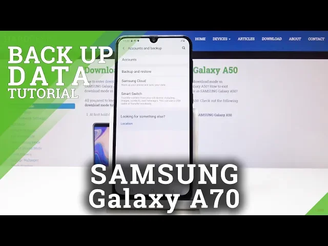 Video thumbnail for How to Enable Google Backup in Samsung Galaxy A50 - Create Backup Account