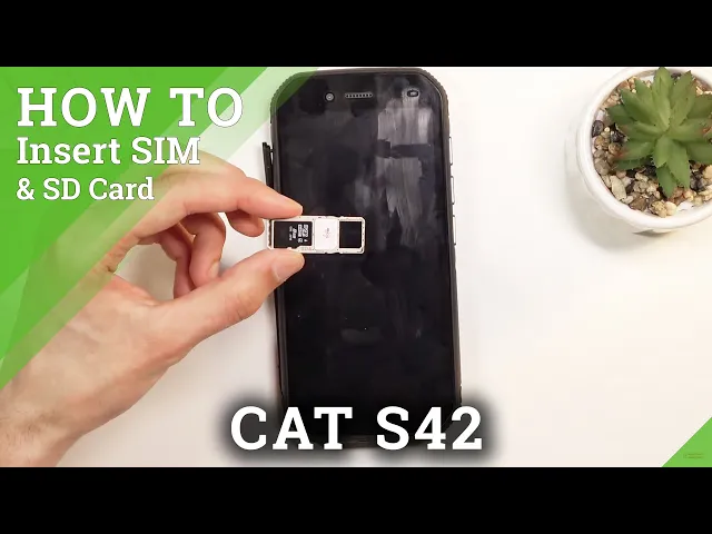 Video thumbnail for How to Insert Nano SIM Card and Micro SD Card into CAT S42