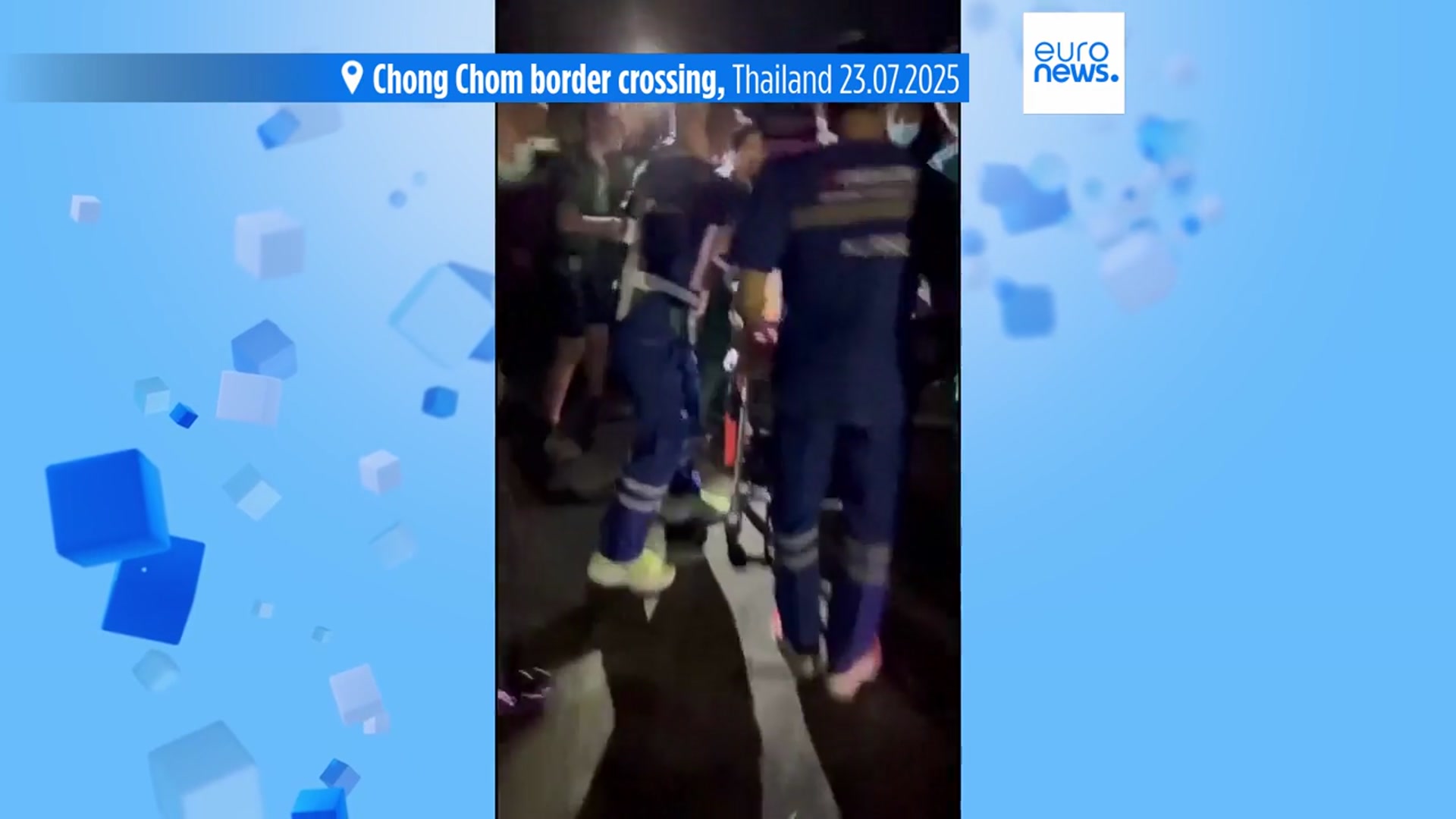 'Video thumbnail for Thailand closes some border crossings with Cambodia after soldier loses leg in landmine explosion'