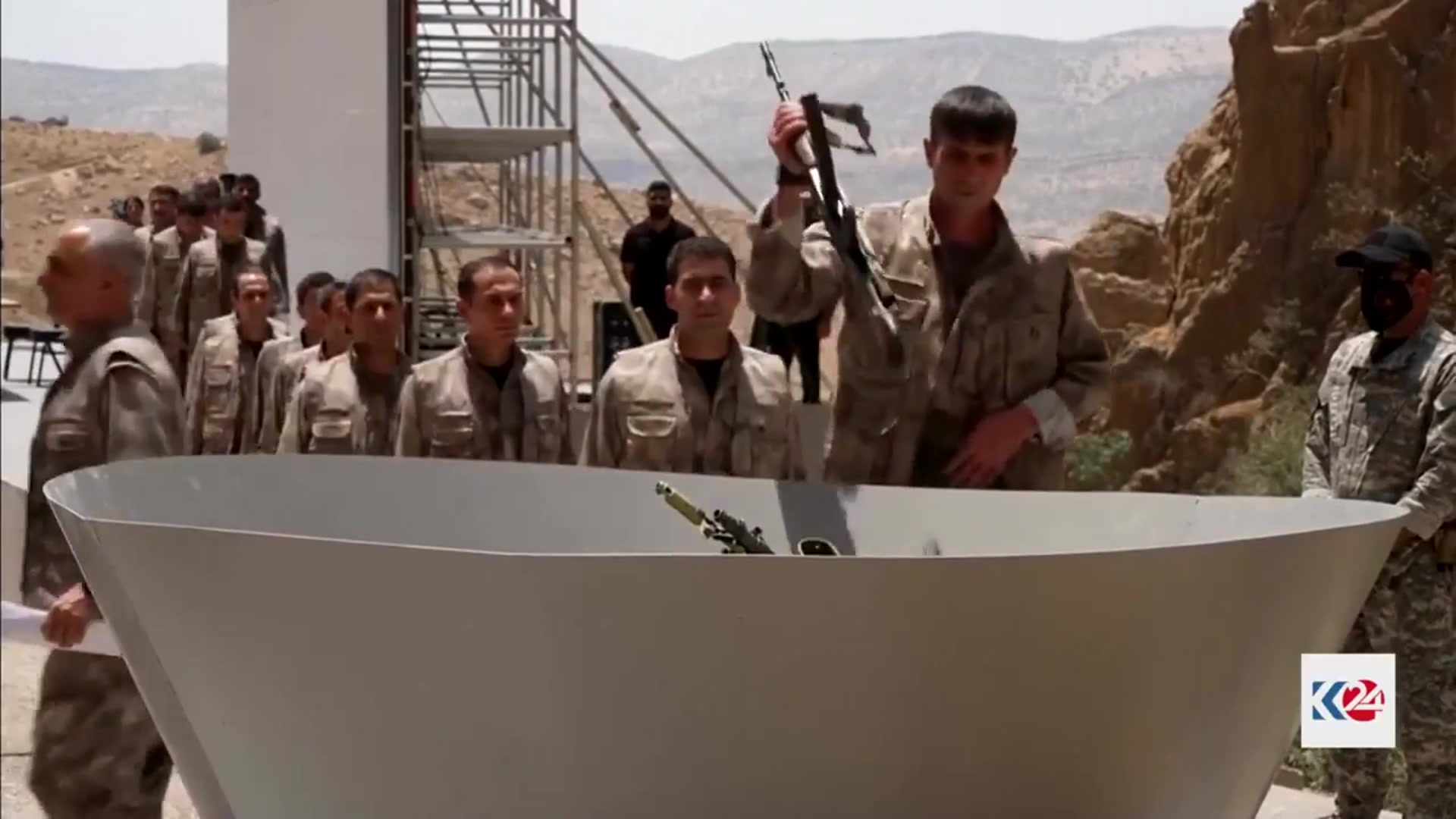 'Video thumbnail for PKK militants lay down weapons'