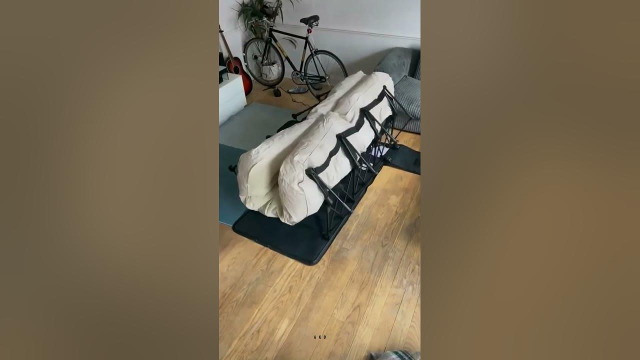 Video thumbnail for Luxury Self Inflating Blow Up Guest Airbed Cot | Folding Bed #shorts