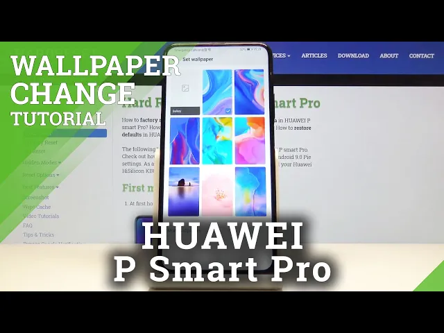 Video thumbnail for How to Change Wallpaper in HUAWEI P Smart Pro – Update Desktop