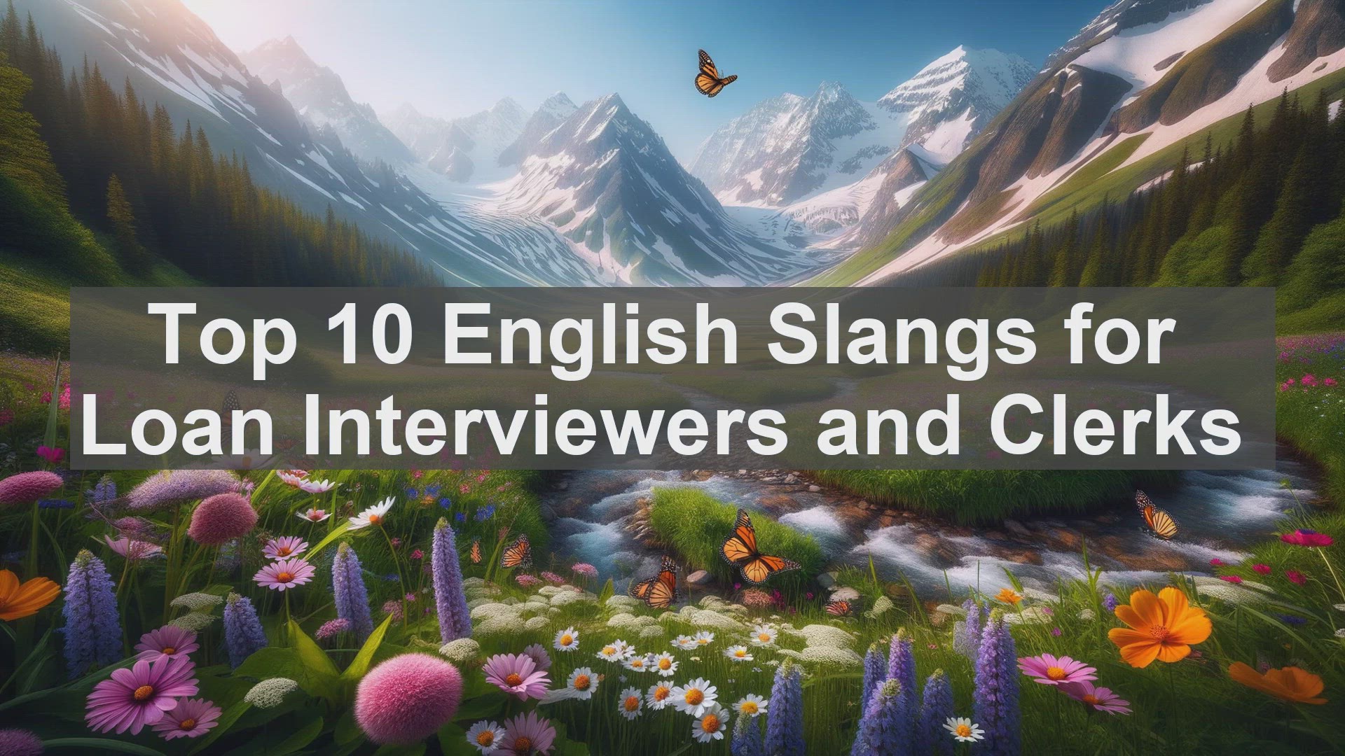 'Video thumbnail for Top 10 English Slangs for Loan Interviewers and Clerks'