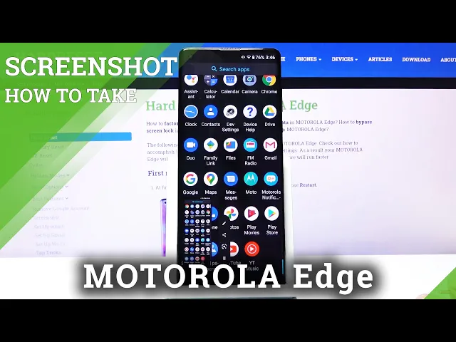 Video thumbnail for How to Take Screenshot in MOTOROLA Edge – Capture Screen