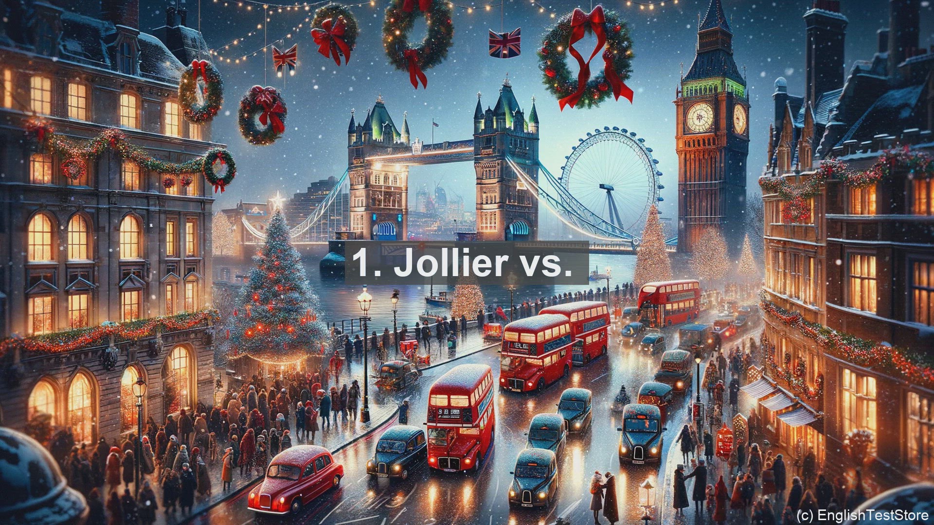 'Video thumbnail for Top 10 Christmas themed English Comparative and Superlative Adjectives for Christmas Day'