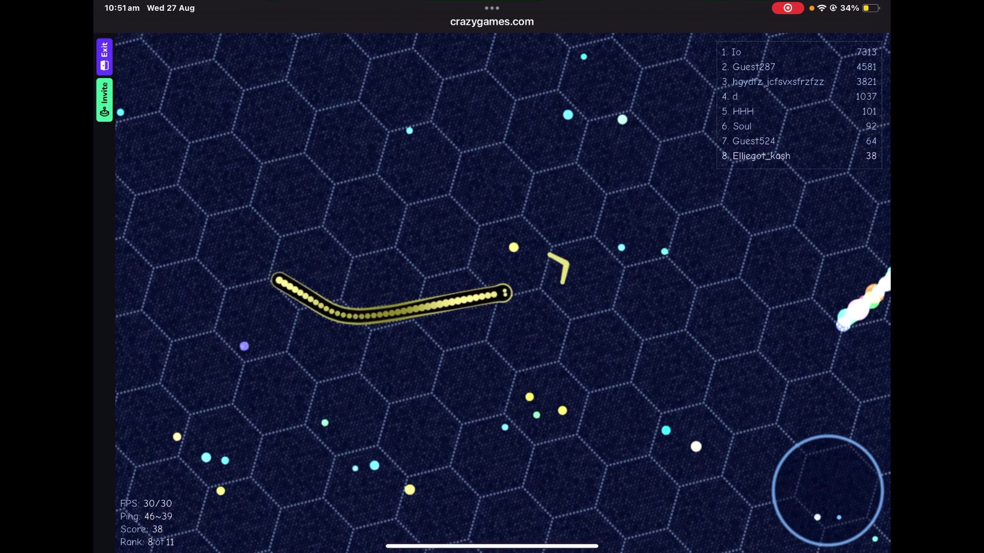 Video thumbnail for Playing Gulper.io