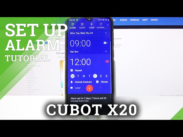 Video thumbnail for How to Manage Alarm Clock Options on CUBOT X20 – Customize Alarm