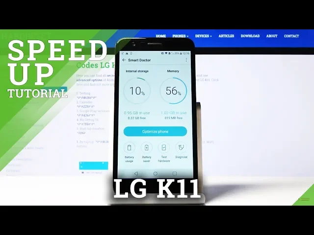 Video thumbnail for How to Optimize LG K11 – Speed Up Device