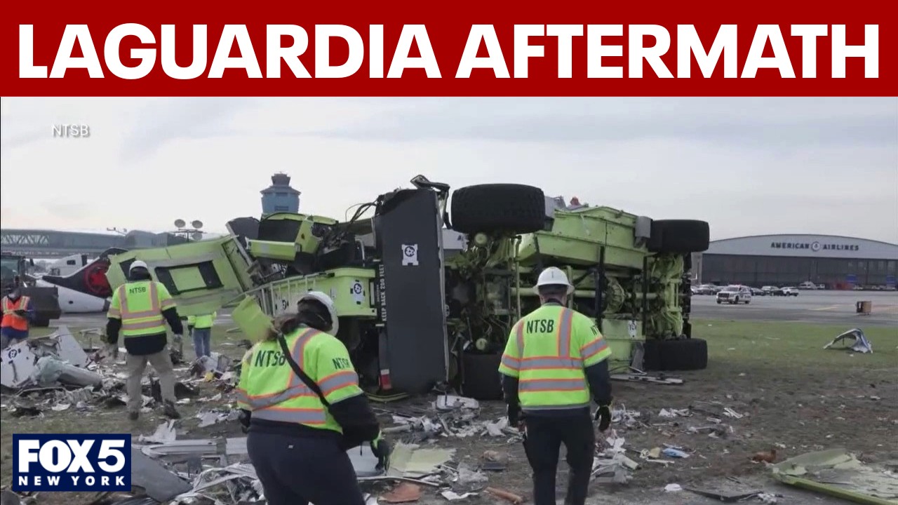 Video thumbnail for LGA aftermath: Long TSA lines, DHS, bodies of pilots returned to Canada