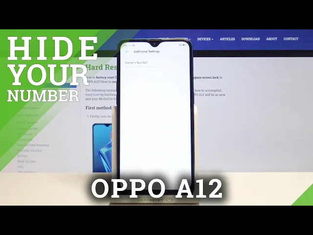 Video thumbnail for How to Hide or Show caller ID in OPPO A12 – Private Number
