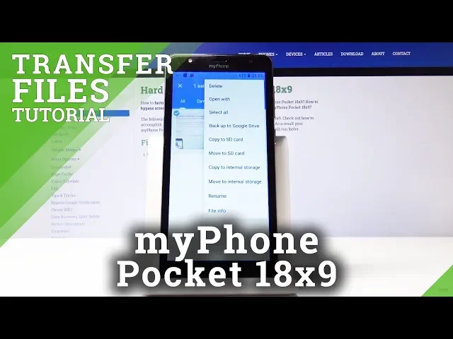 Video thumbnail for How to Transfer Files in myPhone Pocket 18x9 – Relocate Files