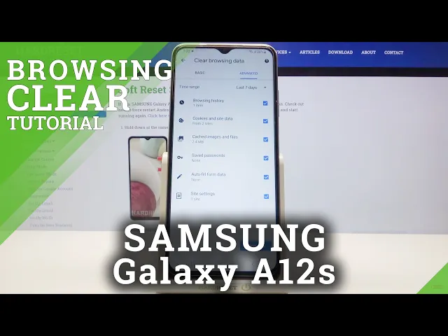 Video thumbnail for How to Clear Browsing Data on SAMSUNG Galaxy A12s – Remove Browsing History