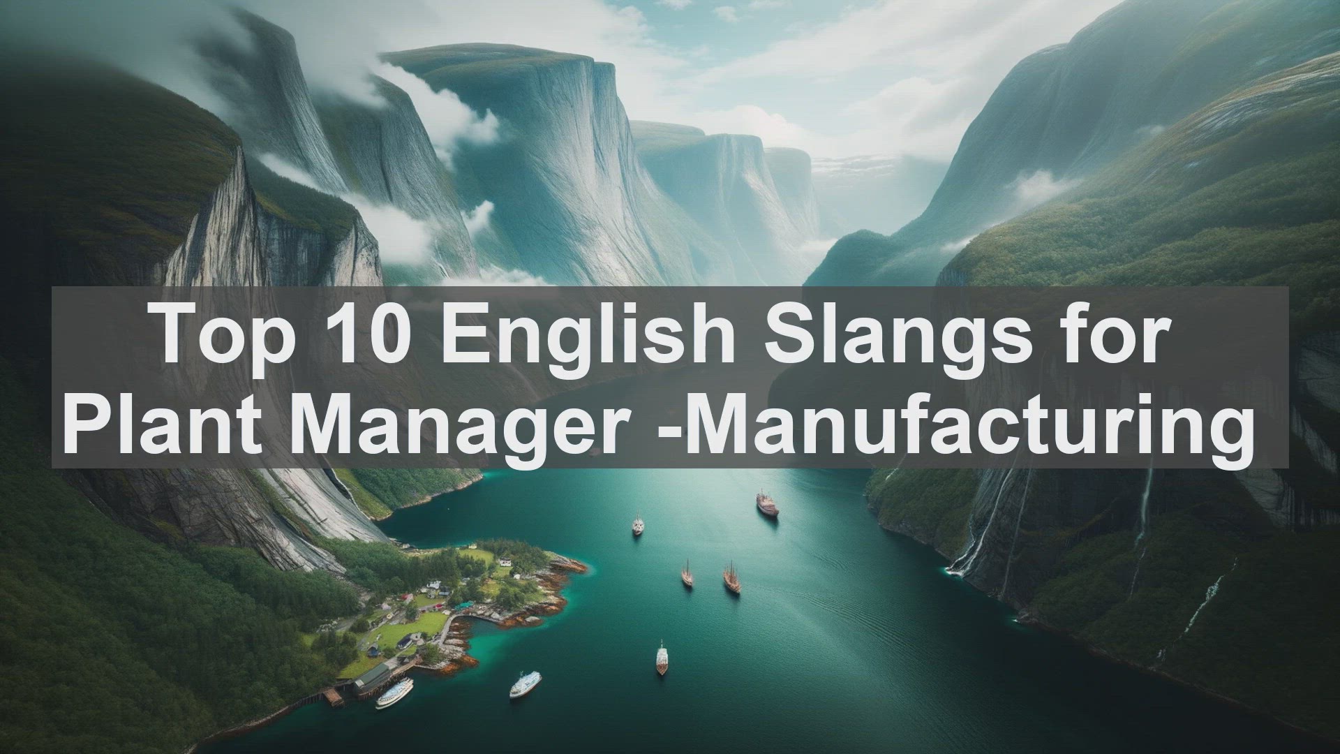 'Video thumbnail for Top 10 English Slangs for Plant Manager Manufacturing'
