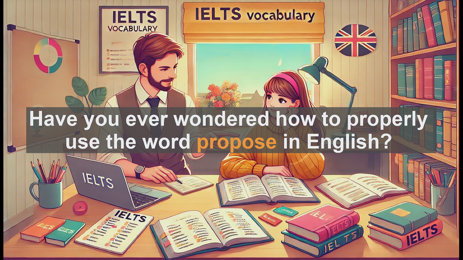 'Video thumbnail for 2500 Must Know IELTS 6.5 Vocabulary - Master the Word 'Propose' for IELTS Success'