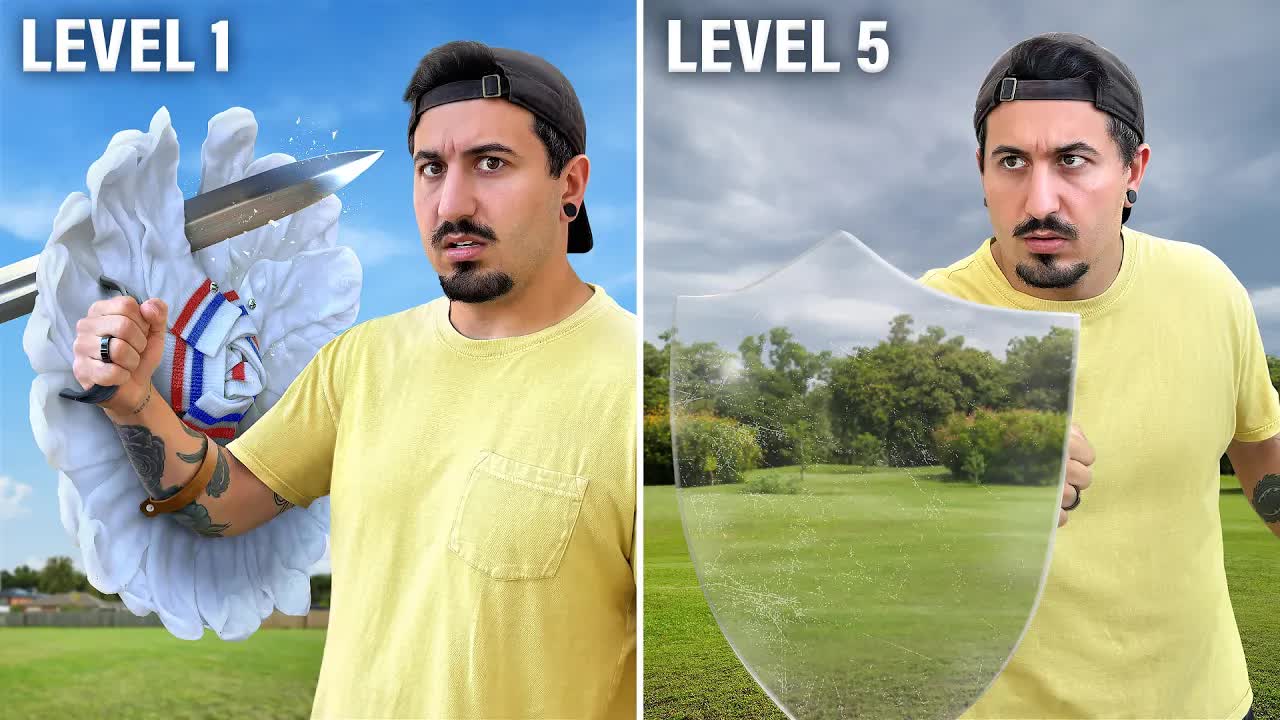 Video thumbnail for jake carlini: building 5 levels of homemade shields - diy power shield!