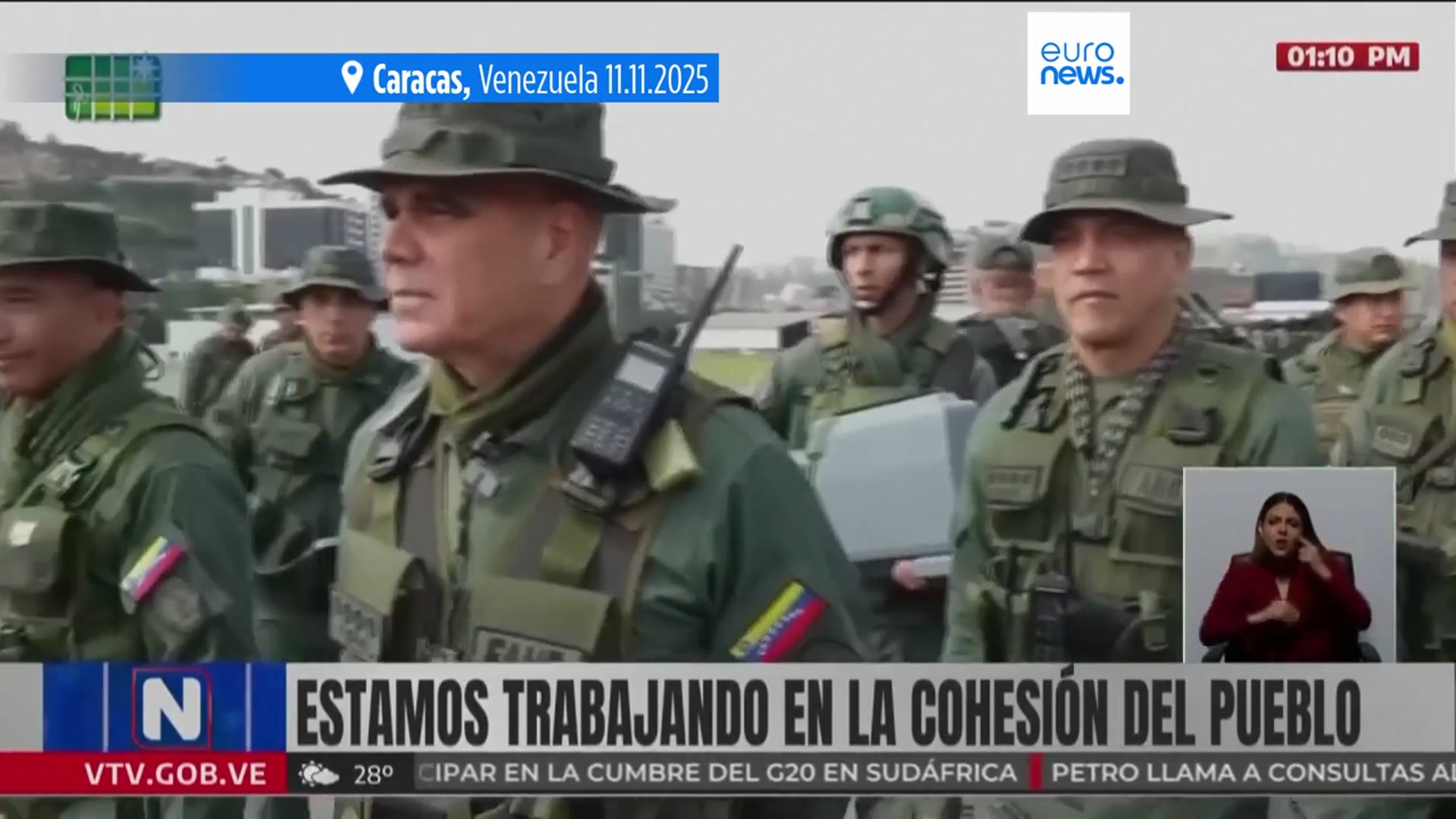 'Video thumbnail for Venezuela carries out military exercises amid fears of US strikes'