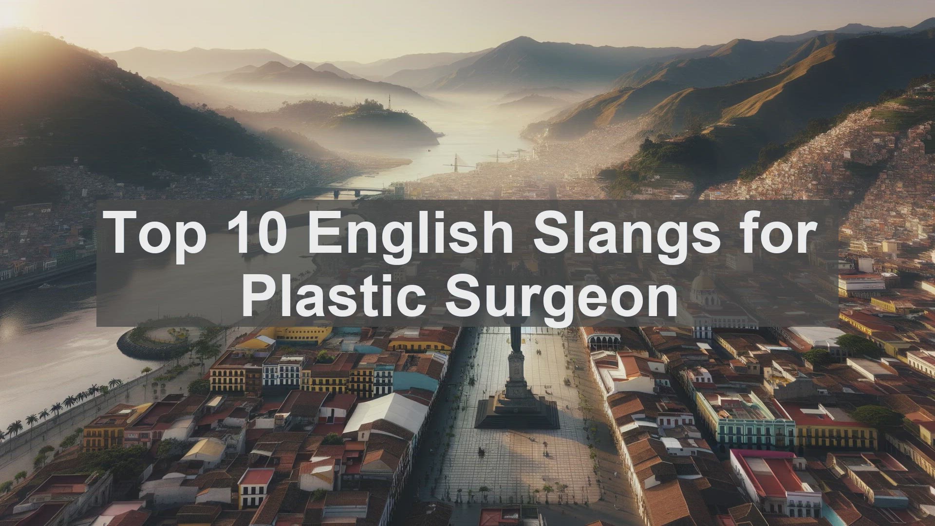 'Video thumbnail for Top 10 English Slangs for Plastic Surgeon'
