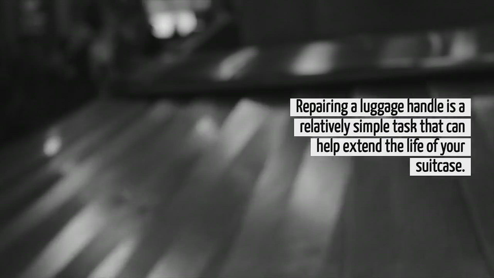 Video thumbnail for How To Repair Luggage Handle