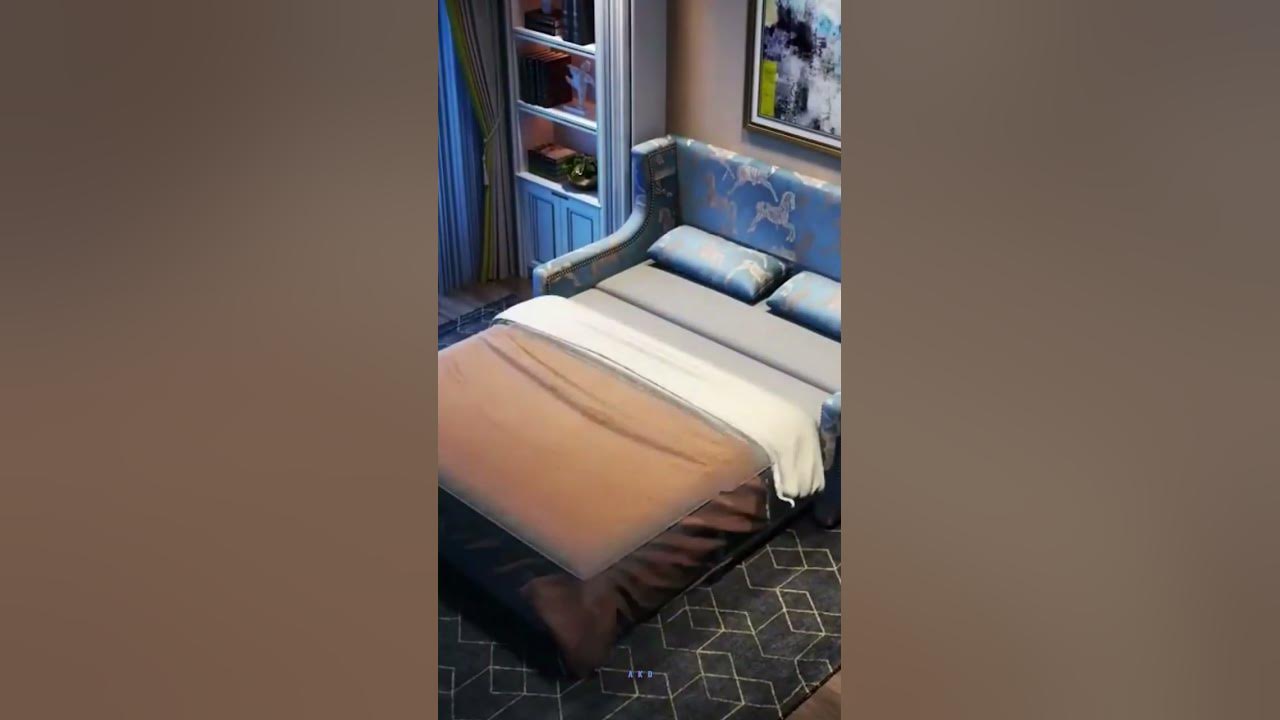 Video thumbnail for Most Beautiful Sofa cum Double Bed | Furniture #shorts