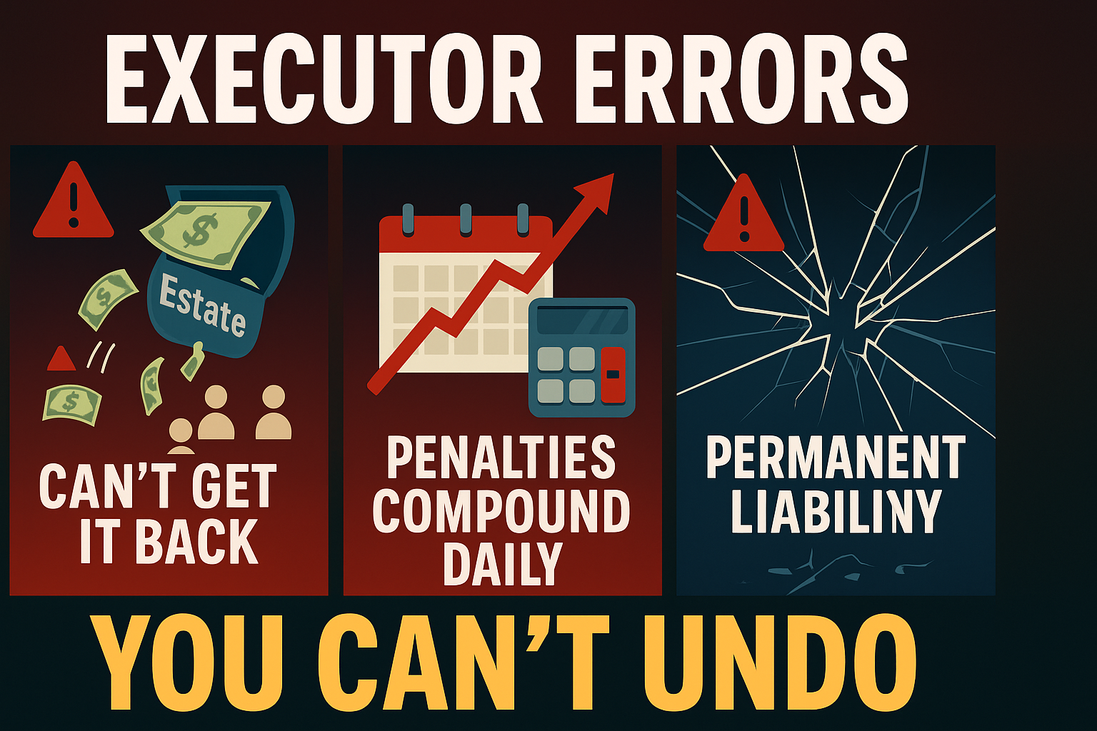 Video thumbnail for Executor Errors You Can't Undo: Irreversible Mistakes That Cost You Personally