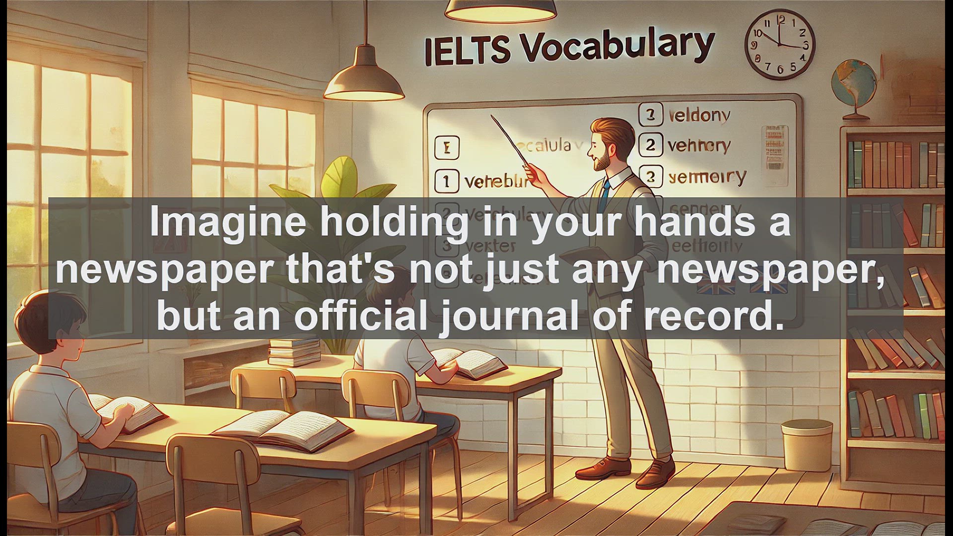 'Video thumbnail for 2000 Must Know IELTS 9.0 Vocabulary - What is a Gazette? Key Facts for IELTS Success'