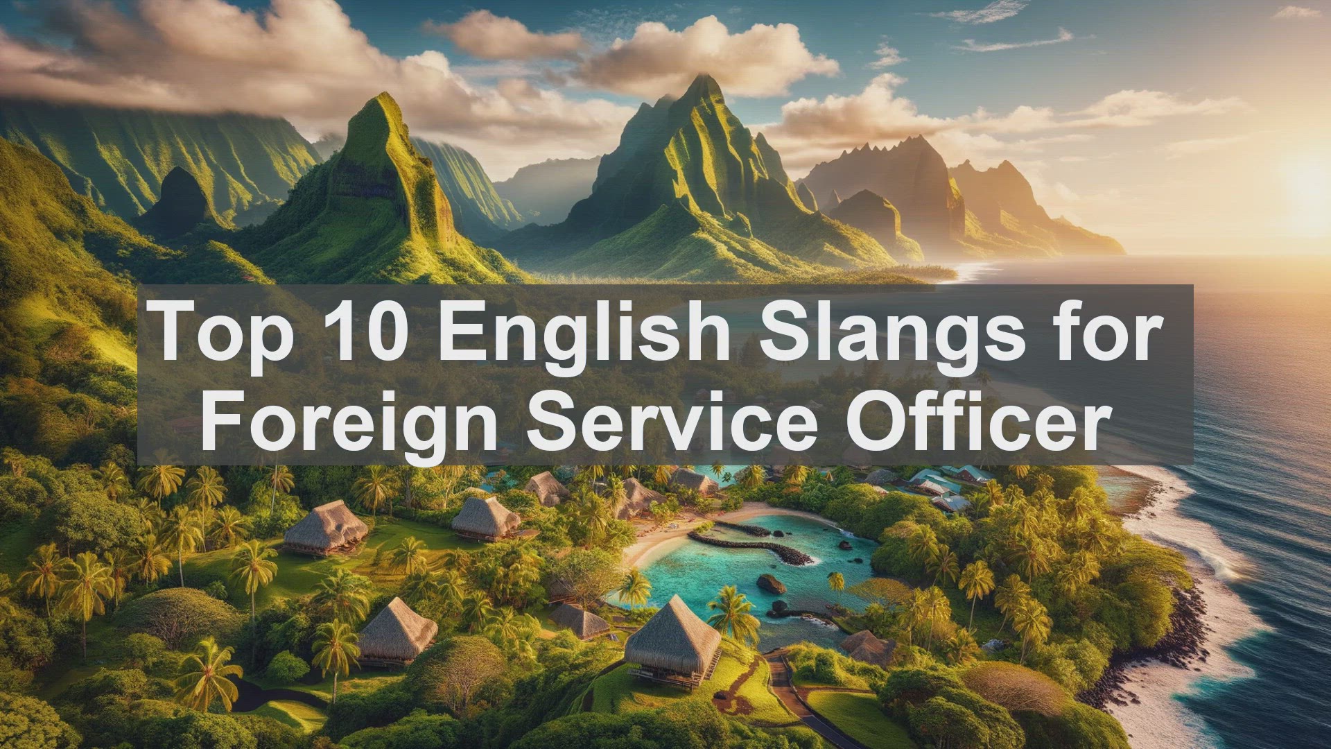 'Video thumbnail for Top 10 English Slangs for Foreign Service Officer'