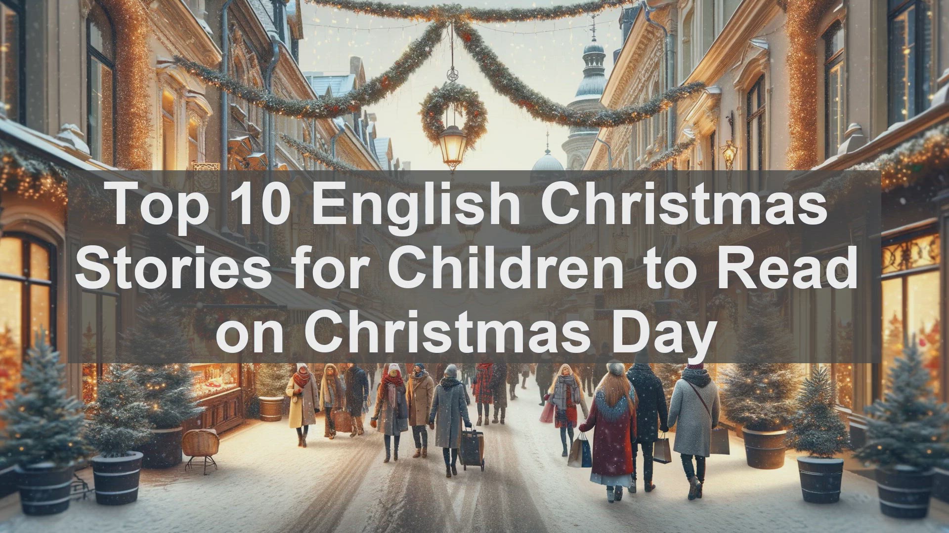 'Video thumbnail for Top 10 English Christmas Stories for Children to Read on Christmas Day'