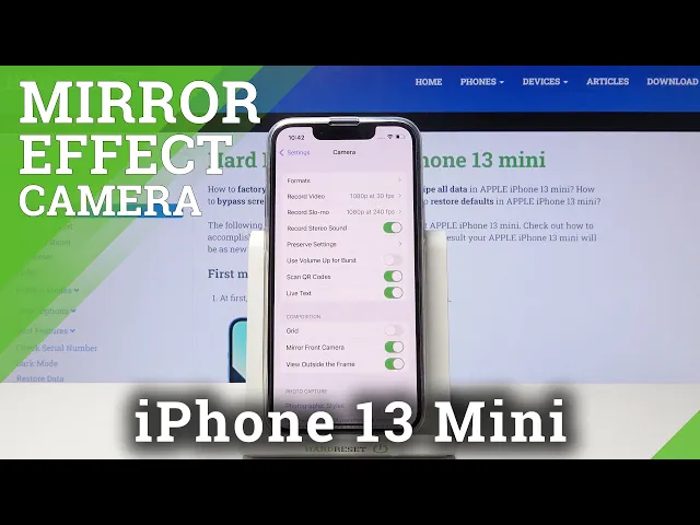 Video thumbnail for How to Disable Mirror Effect in iPhone 13 Mini – Open Font Camera Settings