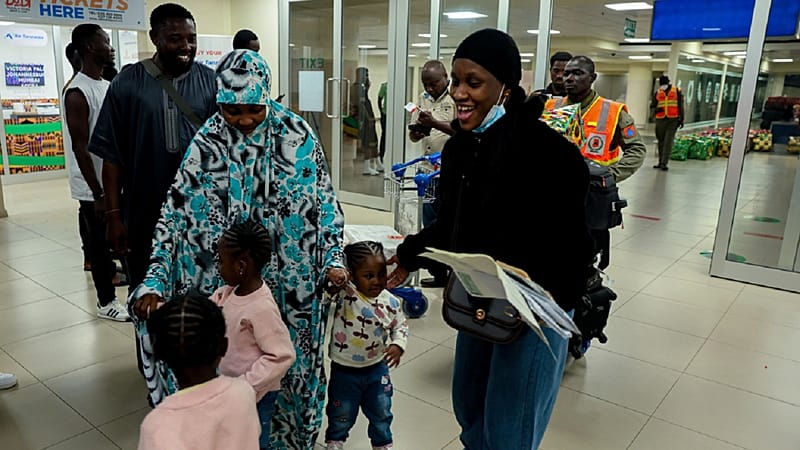 Video thumbnail for First group of Ghanaians to be repatriated from South Africa arrive home