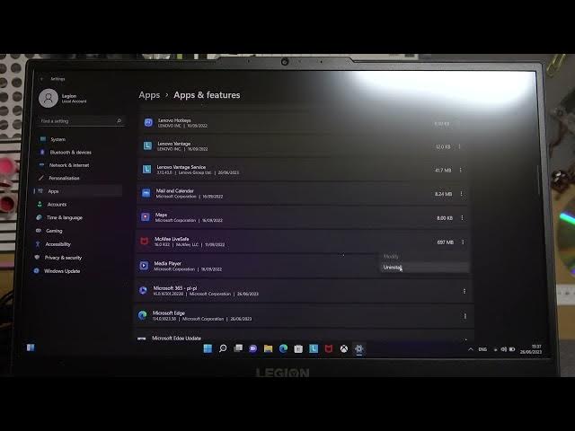 Video thumbnail for How To Uninstall Apps & Games From Lenovo Legion Laptop