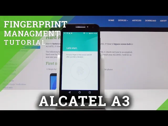 Video thumbnail for How to Add Fingerprint in ALCATEL A3 - Set Up Screen Lock