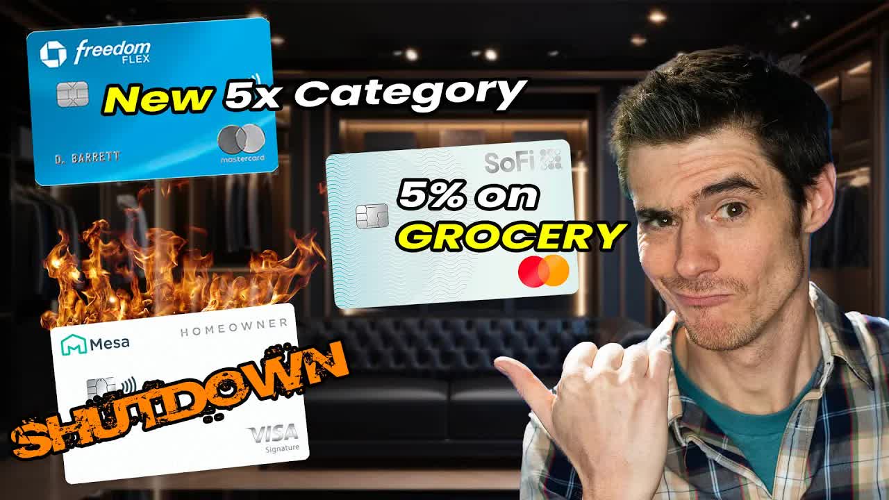 Video thumbnail for ben hedges: new grocery card, mesa card shutdown & chase freedom updates