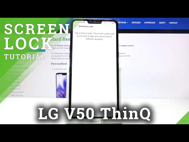 Video thumbnail for How to Set Up Screen Lock in LG V50 ThinQ – Secure Device