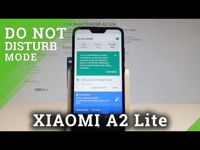 Video thumbnail for How to Enable Do Not Disturb on XIAOMI A2 Lite - Mute Sounds / Set Up DND