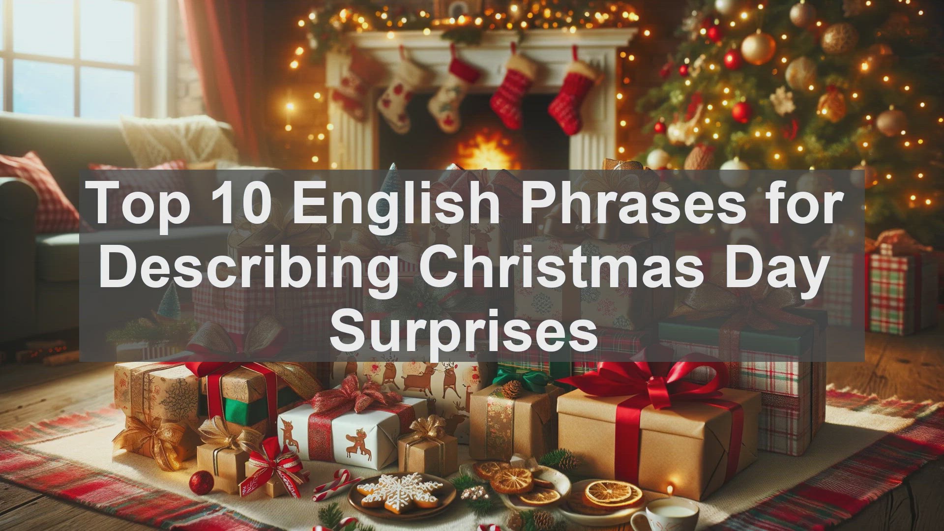 'Video thumbnail for Top 10 English Phrases for Describing Christmas Day Surprises'