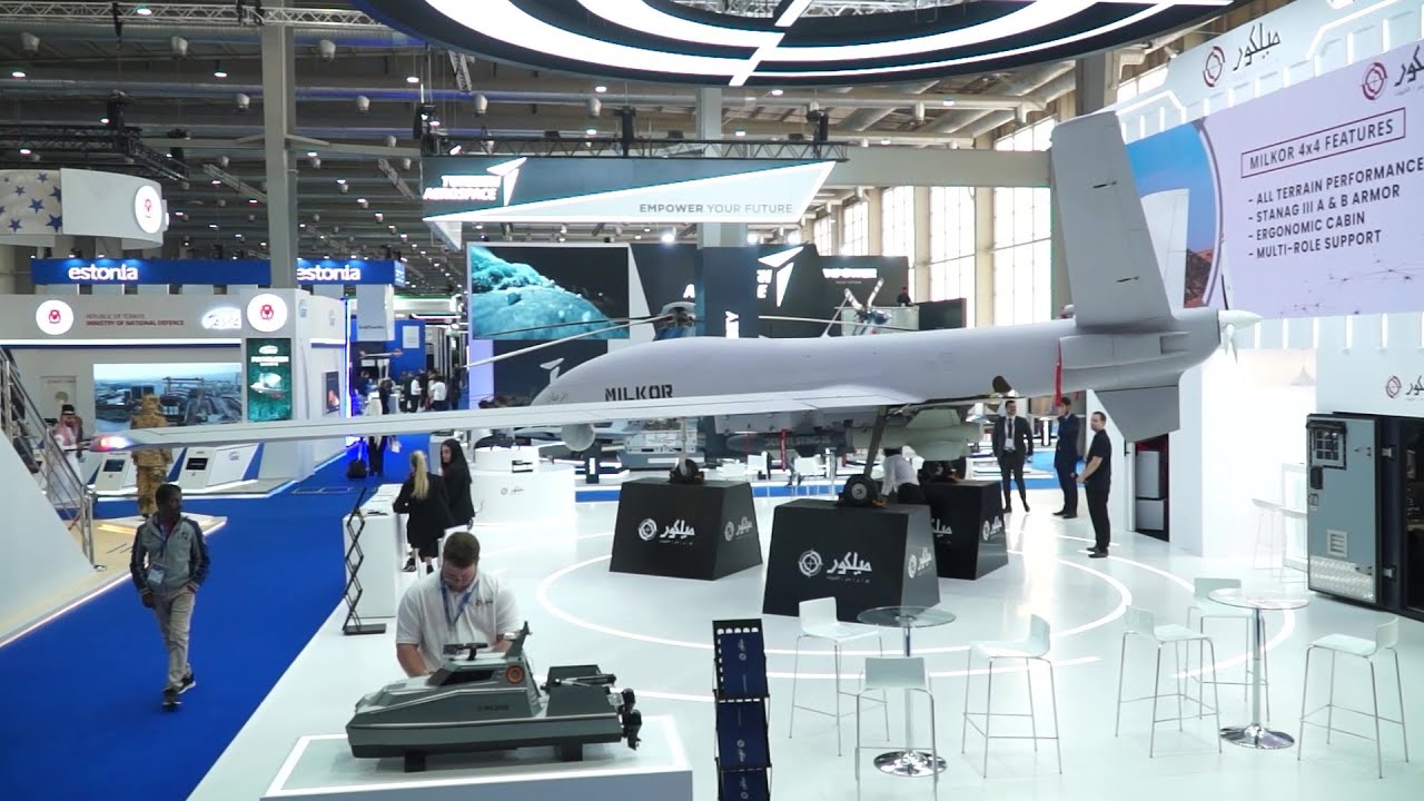 Video thumbnail for MILKOR 380 most advanced armed drone in International Defense Market at WDS 2024 Riyadh Saudi Arabia