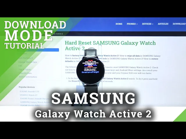 Video thumbnail for Download Mode in SAMSUNG Galaxy Watch Active 2 – How to Use Odin Mode