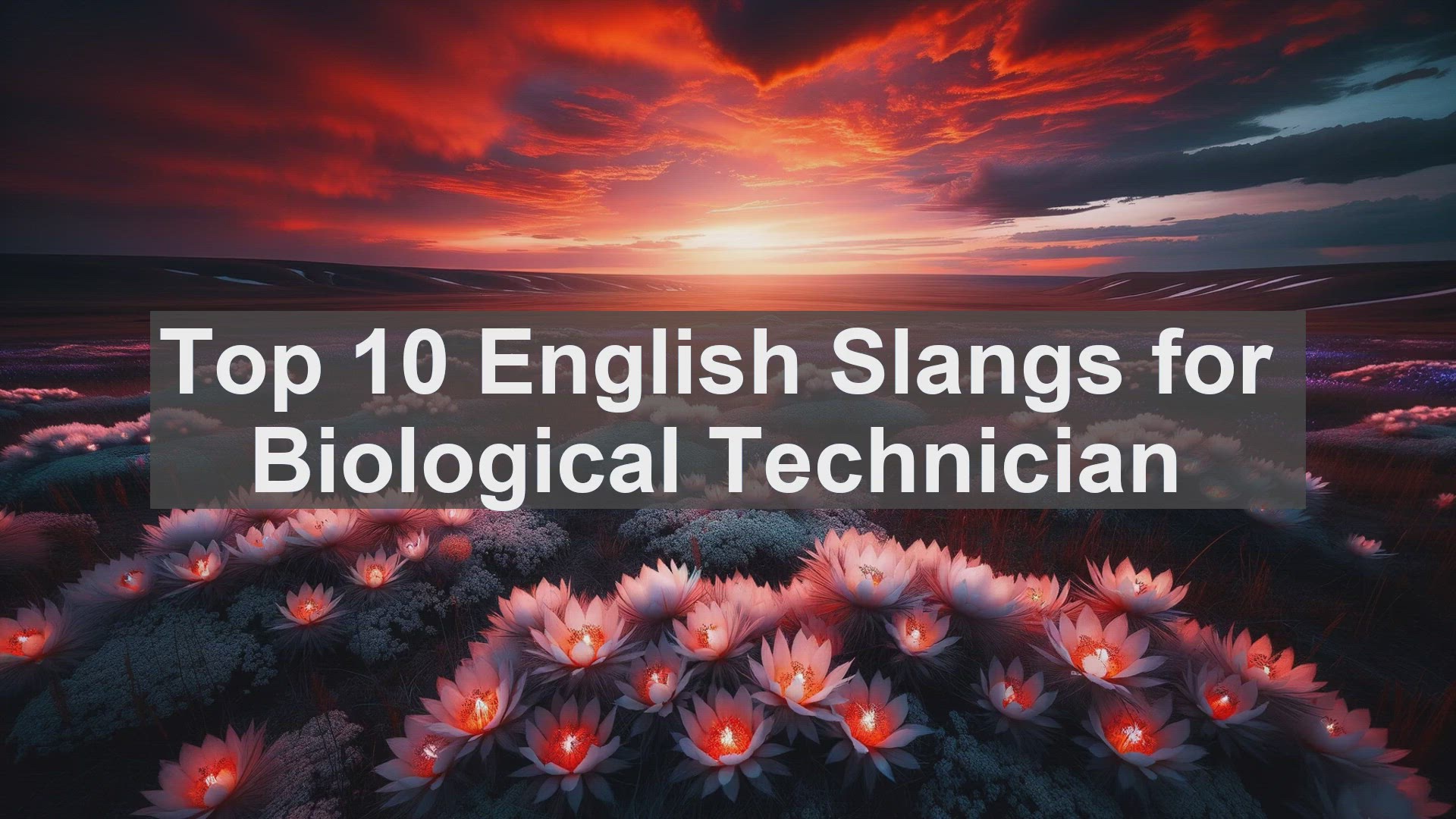 'Video thumbnail for Top 10 English Slangs for Biological Technician'