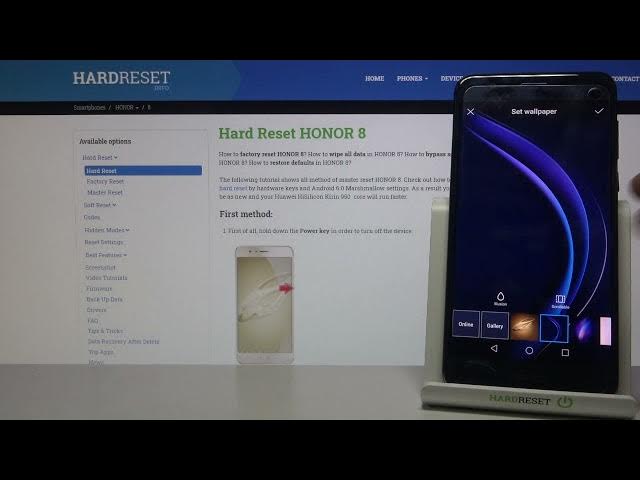 Video thumbnail for How to Change Wallpaper on Honor 8 – List of All Wallpapers on Honor 8