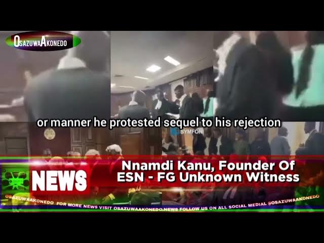 Video thumbnail for Nnamdi Kanu, Founder Of ESN - FG Unknown Witness