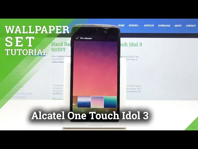 Video thumbnail for How to Change Wallpaper in Alcatel One Touch Idol 3